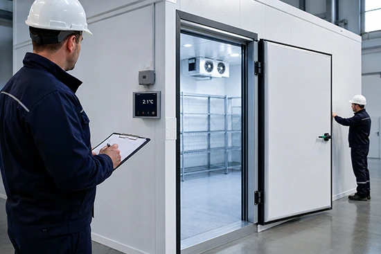 Verifica finale cella frigo